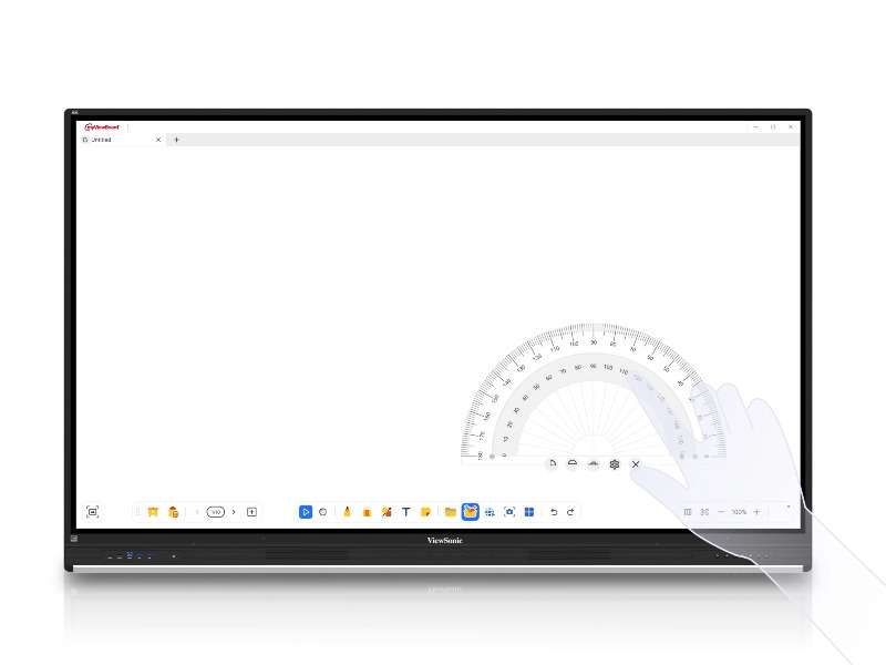 Màn hình tương tác ViewSonic ViewBoard IFP6553 65” 4K , Android 14, NFC, USB-C 100W, bút stylus đa màu